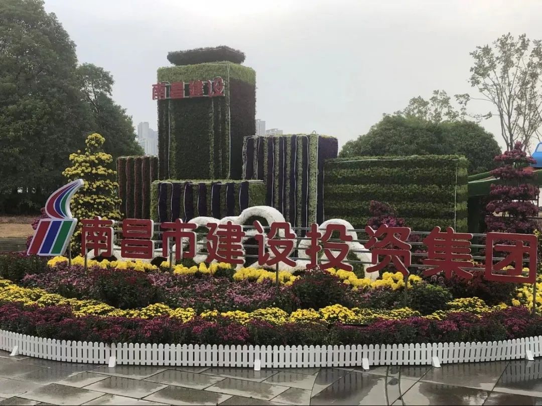 以菊为媒 以花为介 展现服务都会与生长之宗旨——市拉斯维加斯3133cc集团参展南昌市第三十四届菊花展_拉斯维加斯3133cc
